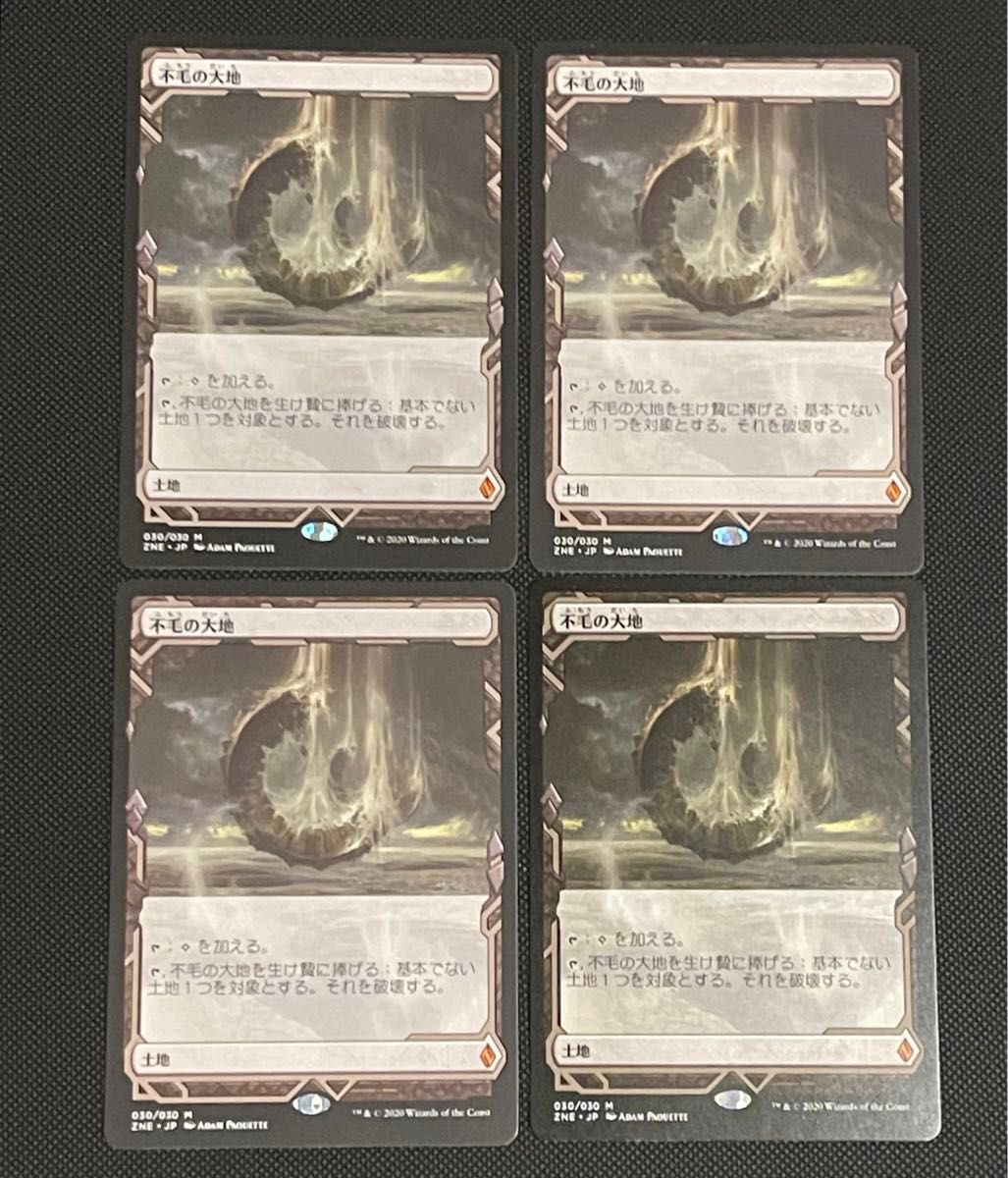 MTG 不毛の大地 4枚 日本語|トレーディングカード - マジック MTG 不毛の大地 4枚 日本語|トレーディングカード - マジック