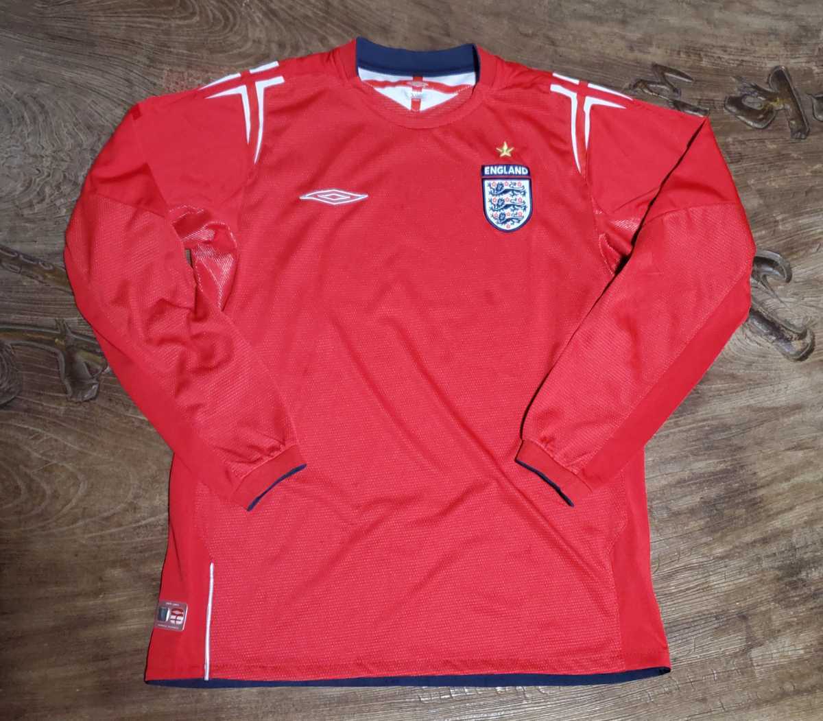 値下げ交渉 2004-06年 イングランド代表 UMBRO AWAY 長袖 検)04 値下げ交渉 2004-06年 イングランド代表 UMBRO AWAY 長袖 検)04