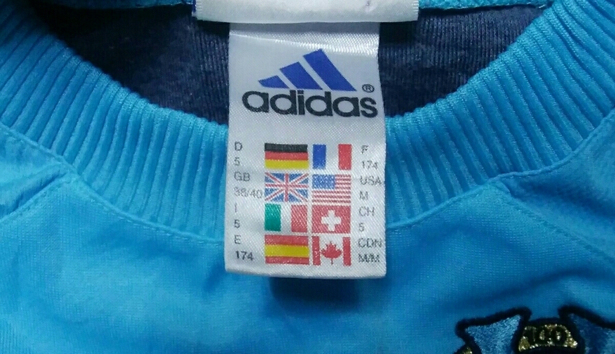 値下げ交渉 1999-2000 100周年 オリンピック マルセイユ クルーネックトレーニングスウェットトップ adidas 検)100th OM OLYMPIC MARSEILLE_画像5