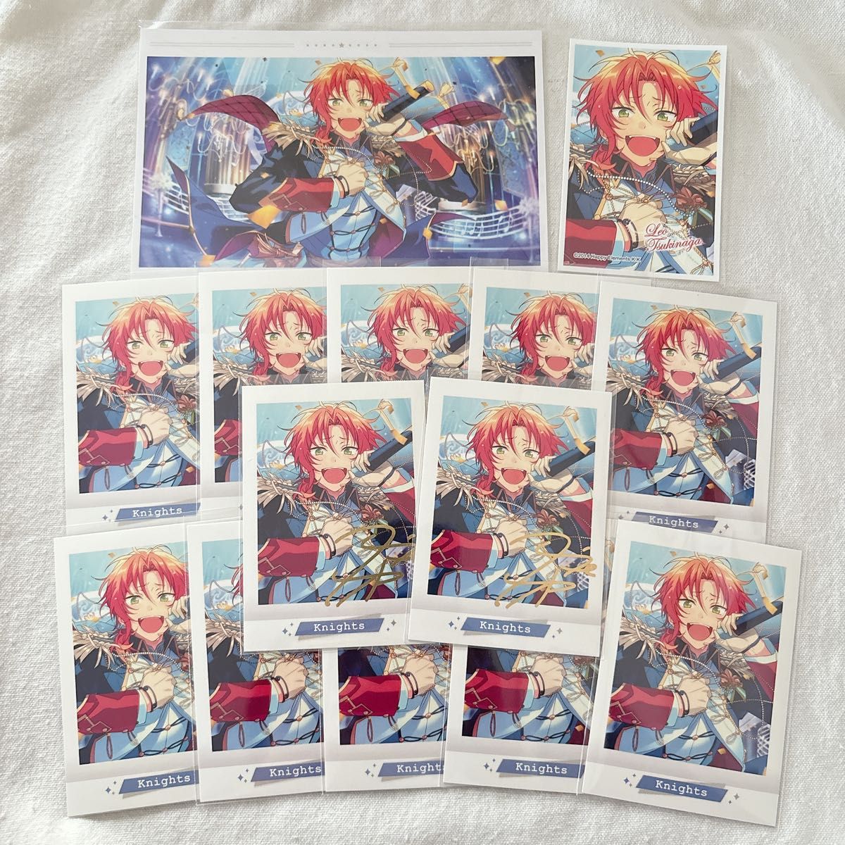 あんスタ レオ ラバスト 缶バッジ ぱしゃこれ メタルカード ポストカード あんスタ 月永レオ ぱしゃこれ 箔押し 返礼祭 ポストカード 最終