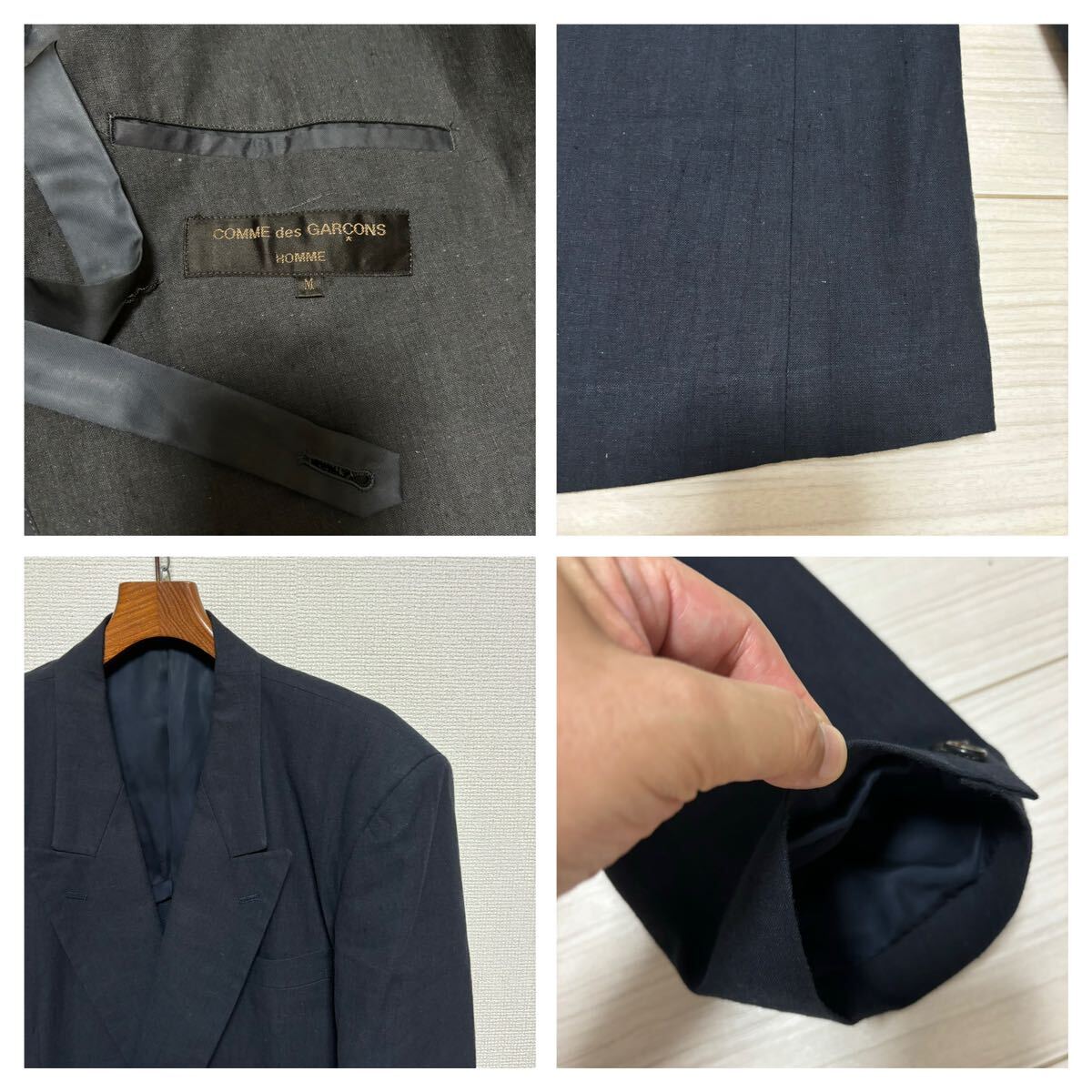 COMME des GARCONS HOMME 80s グレー ダブルスーツ(COMME des COMME des GARCONS HOMME 80s グレー ダブルスーツ(COMME des