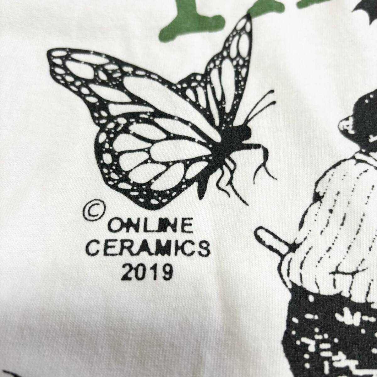 レア ONLINE CERAMICS FALL TOUR 19' Tシャツ XL 白 ホワイト レア ONLINE CERAMICS FALL TOUR 19' Tシャツ XL 白 ホワイト