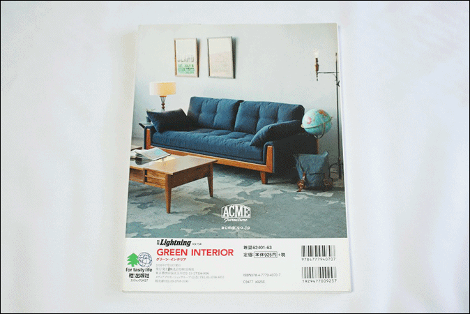 古本 Lightning vol.154 GREEN INTERIOR インテリア ライトニング 別冊 2016年発行 初版 USA 枻出版社 ヴィンテージ 古著 雑志 AE473