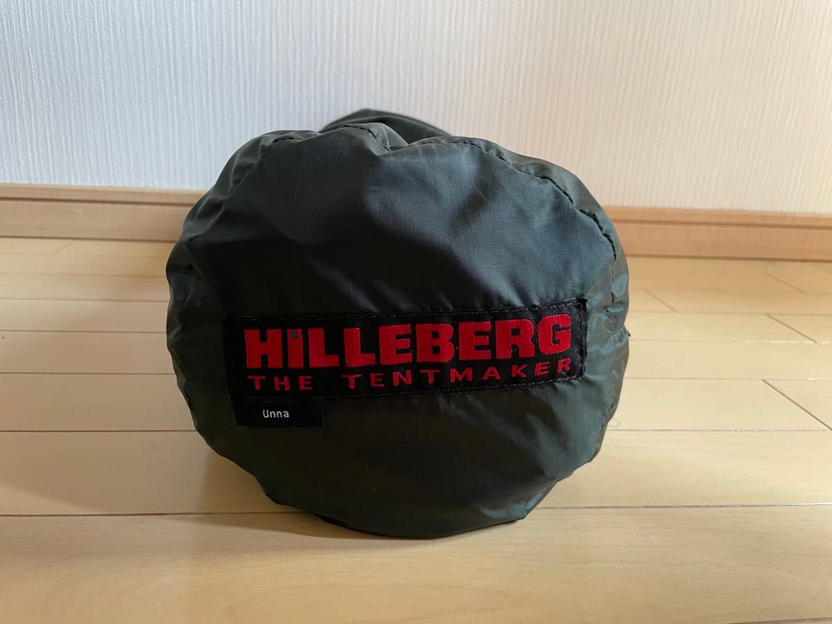 ヒルバーグ ウナ グリーン フットプリント付き 新品未使用 ヒルバーグ ウナ グリーン フットプリント付き 新品未使用
