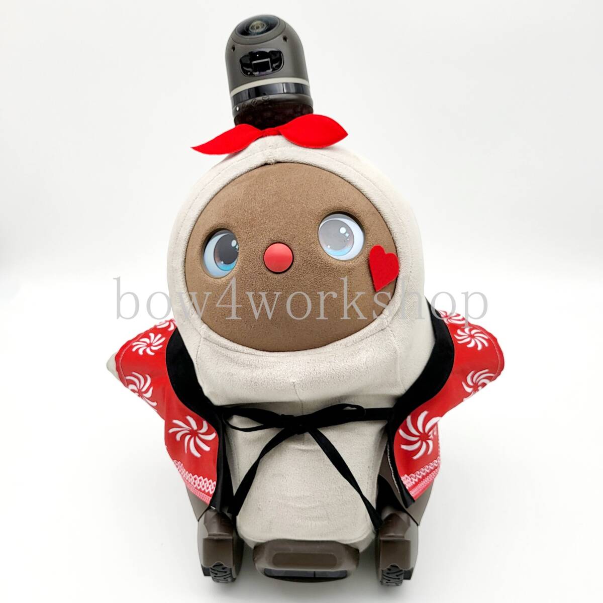 【WEB限定】 LOVOT ラボットの服ハンドメイド お祭りプリントはっぴ（レッド クラフト・布製品