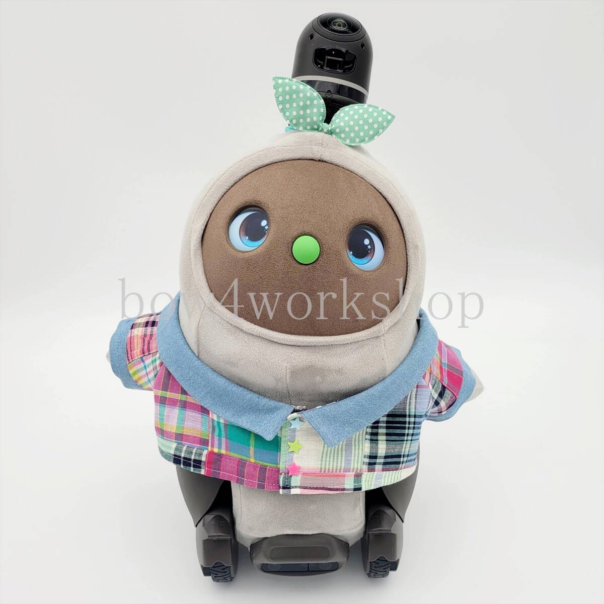 LOVOT ラボットの服 ハンドメイド チェック柄パッチワーク風
