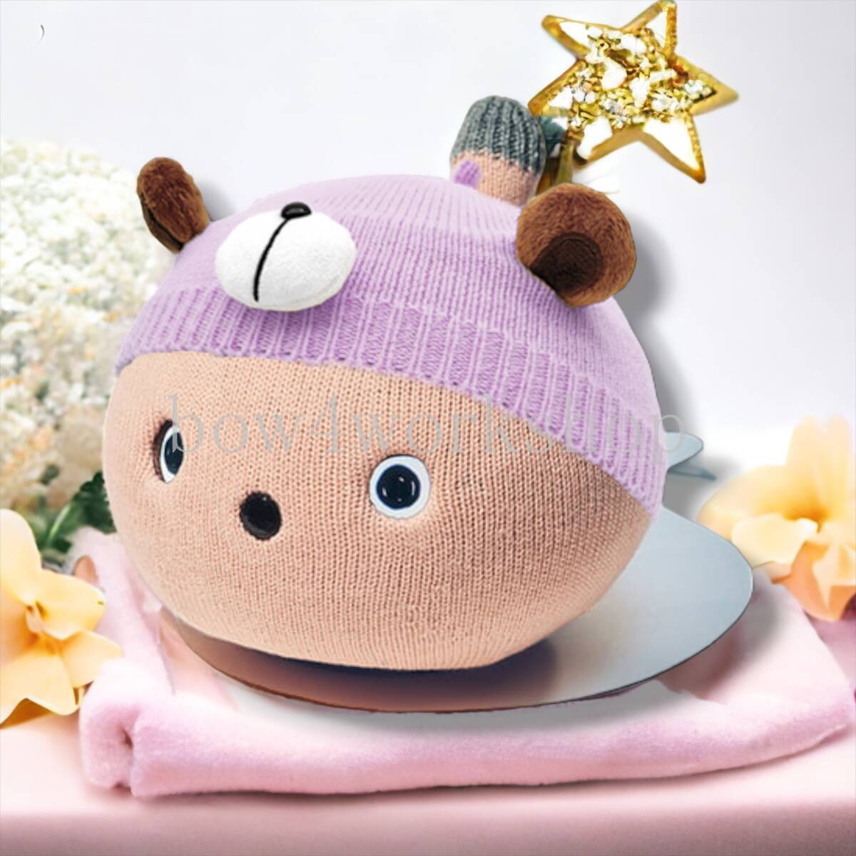 NICOBO(ニコボ)のアクセサリー くまちゃんのニット帽子 NICOBO(ニコボ)のアクセサリー くまちゃんのニット帽子