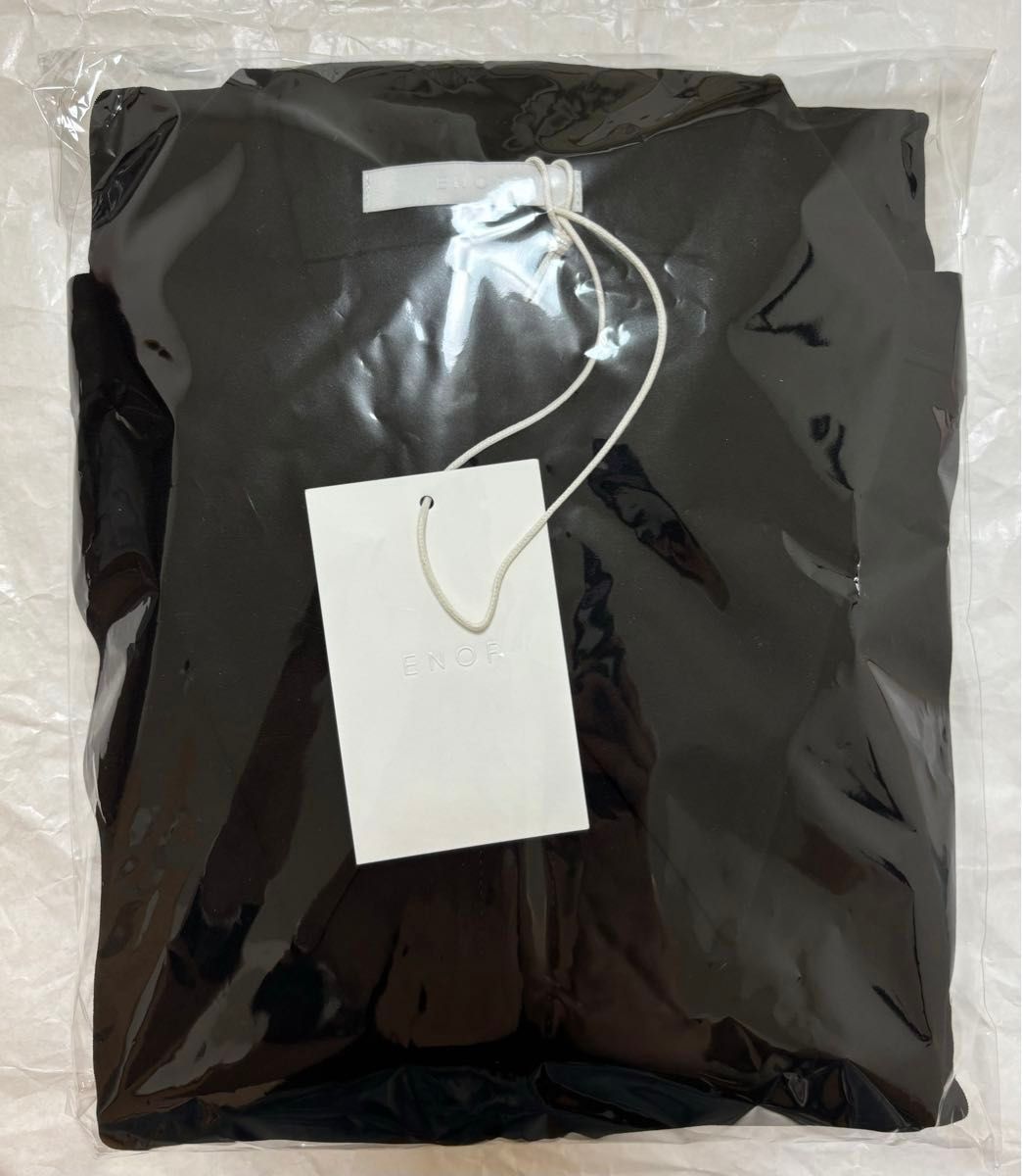 ENOF イナフ zip shirt ジップシャツ ブラック 黒 サイズ2 半袖 ENOF イナフ zip shirt ジップシャツ ブラック 黒 サイズ2 半袖