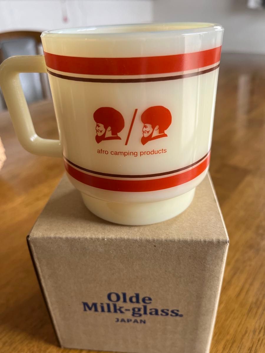 AFRO CAMP MILKGLASS キャンプグラス ネルデザインワークス AFRO CAMP MILKGLASS キャンプグラス ネルデザインワークス