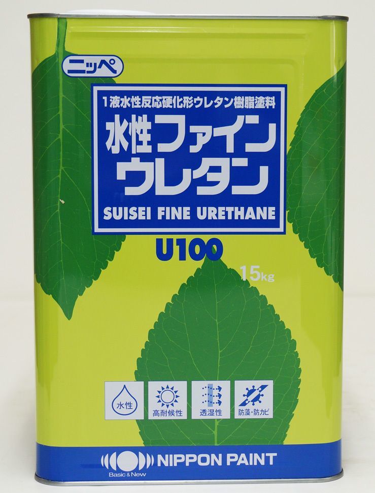 水性ファインウレタン 艶有り 15kg 標準色 【メーカー直送便/代 水性ファインウレタン 艶有り 15kg 標準色 【メーカー直送便/代