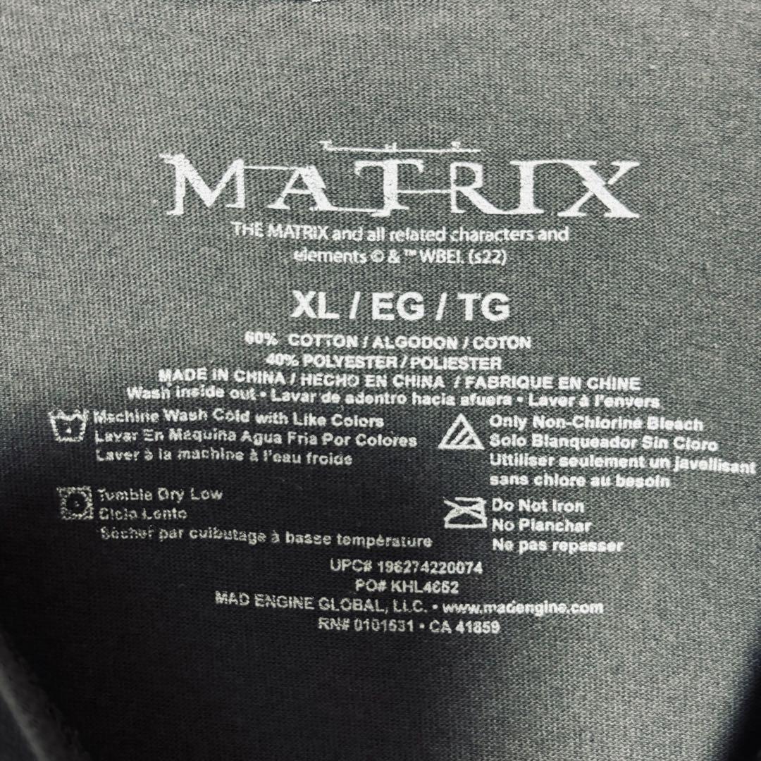 入手困難】MATRIX マトリックス Tシャツ XLサイズ ムービー 映画 入手困難】MATRIX マトリックス Tシャツ XLサイズ ムービー 映画