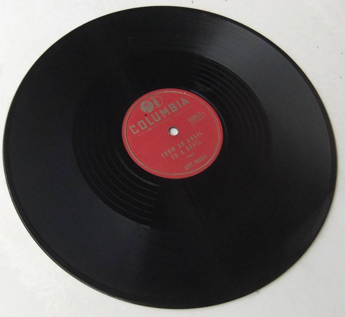 ◆ LEFTY FRIZZELL ◆ Now That You Are Gone / From An Angel To A Devil ◆ Columbia 40867 (78rpm SP) ◆_画像5