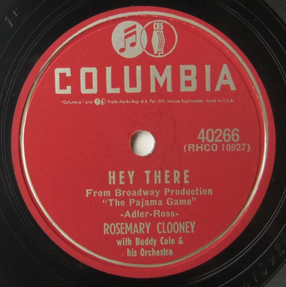 * ROSEMARY CLOONEY * Hey There / This Ole House * Columbia 40266 (78rpm SP) * V