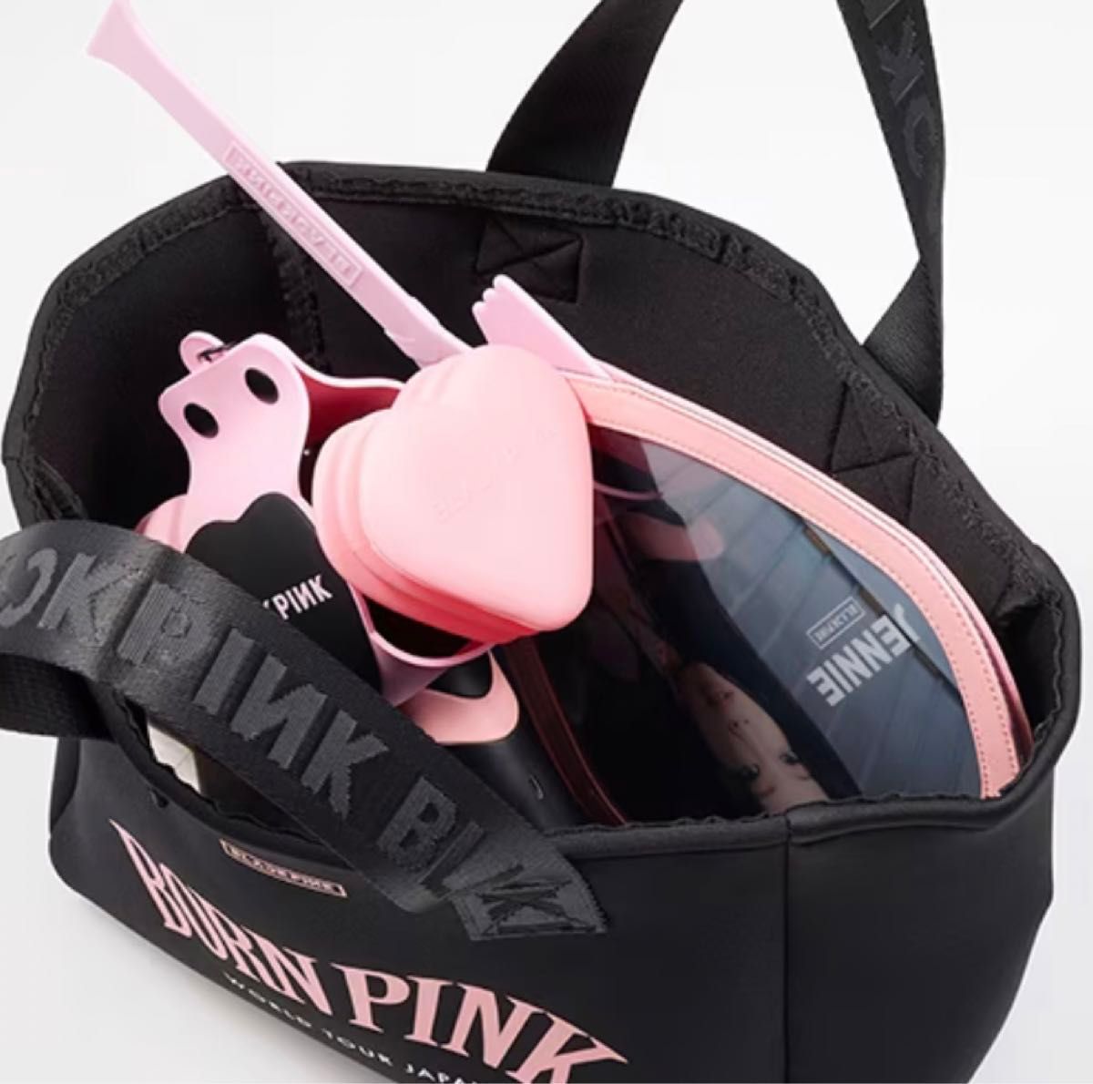 BLACKPINK ミニトートバッグ BORN PINK グッズ ブラックピンク BLACKPINK ミニトートバッグ BORN PINK グッズ ブラックピンク