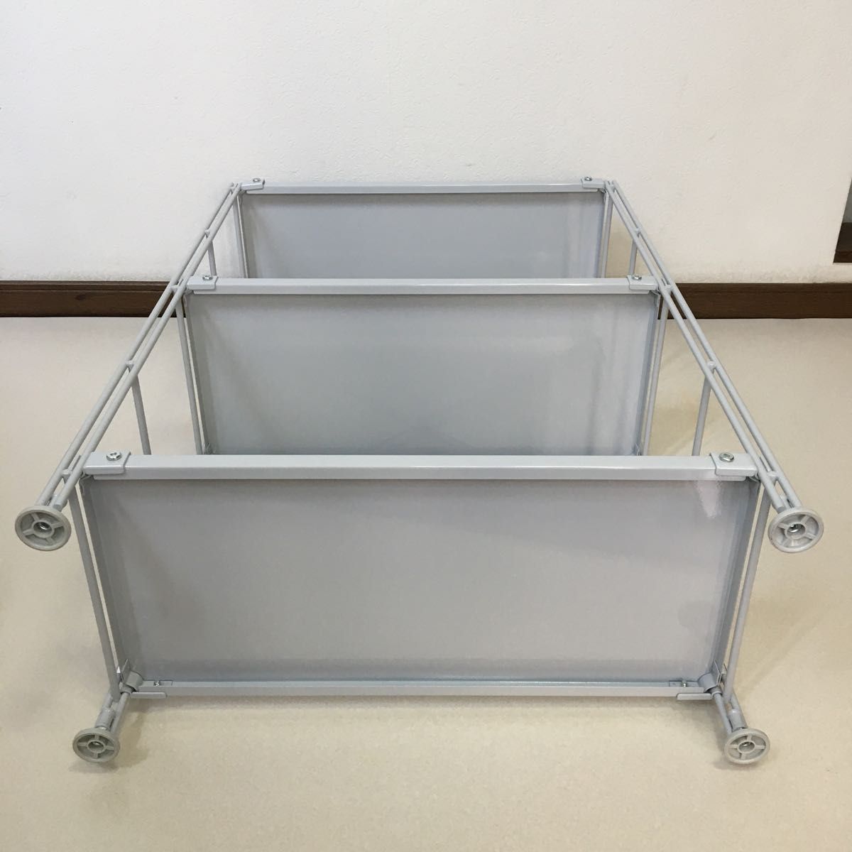 美品 MUJI 無印良品 スチール ユニット シェルフ 3段 匿名配送 美品 MUJI 無印良品 スチール ユニット シェルフ 3段 匿名配送