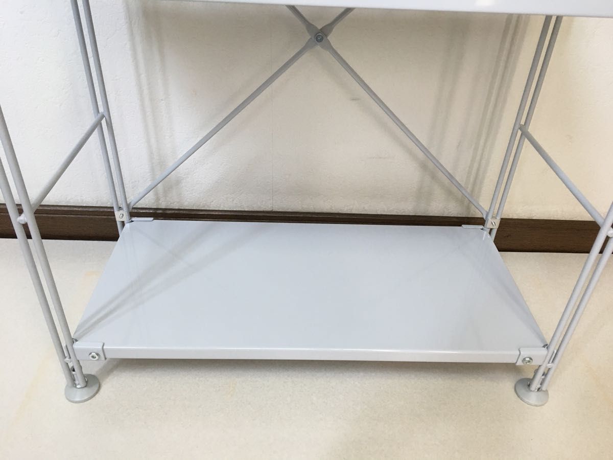 美品 MUJI 無印良品 スチール ユニット シェルフ 3段 匿名配送 美品 MUJI 無印良品 スチール ユニット シェルフ 3段 匿名配送
