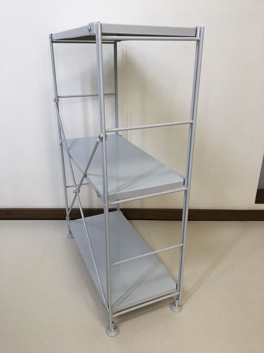 美品 MUJI 無印良品 スチール ユニット シェルフ 3段 匿名配送 美品 MUJI 無印良品 スチール ユニット シェルフ 3段 匿名配送