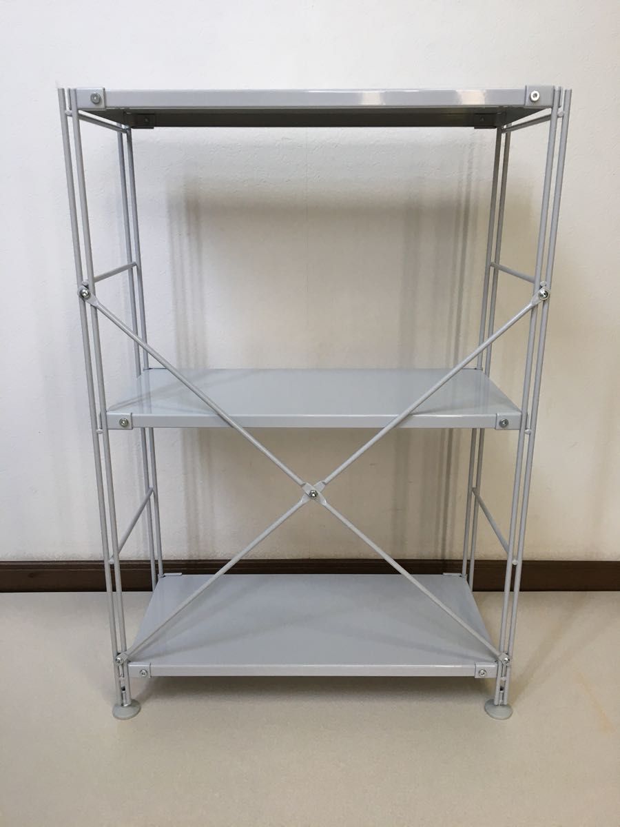 美品 MUJI 無印良品 スチール ユニット シェルフ 3段 匿名配送 美品 MUJI 無印良品 スチール ユニット シェルフ 3段 匿名配送