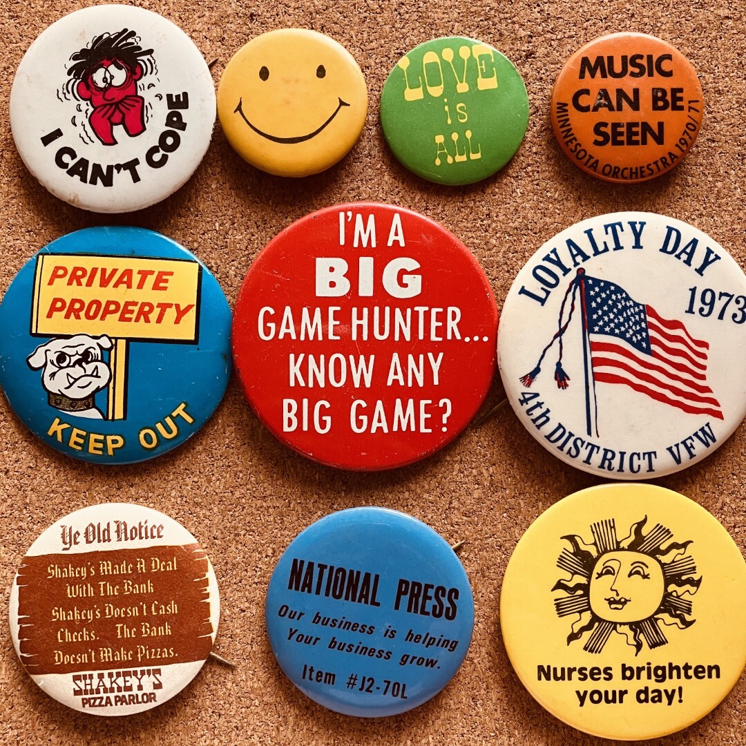 ③ USA 缶バッジ10個/アメリカ/vintage/ヴィンテージ ③ USA 缶バッジ10個/アメリカ/vintage/ヴィンテージ