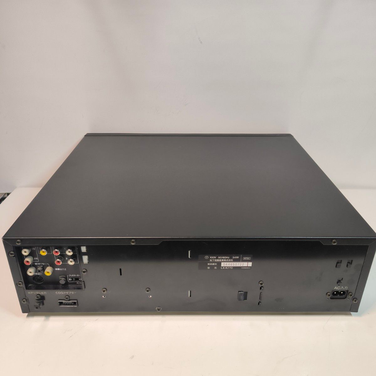 Panasonic カラオケ対応 LDプレーヤー LX-K770 メンテナンス済み Panasonic カラオケ対応 LDプレーヤー LX-K770 メンテナンス済み
