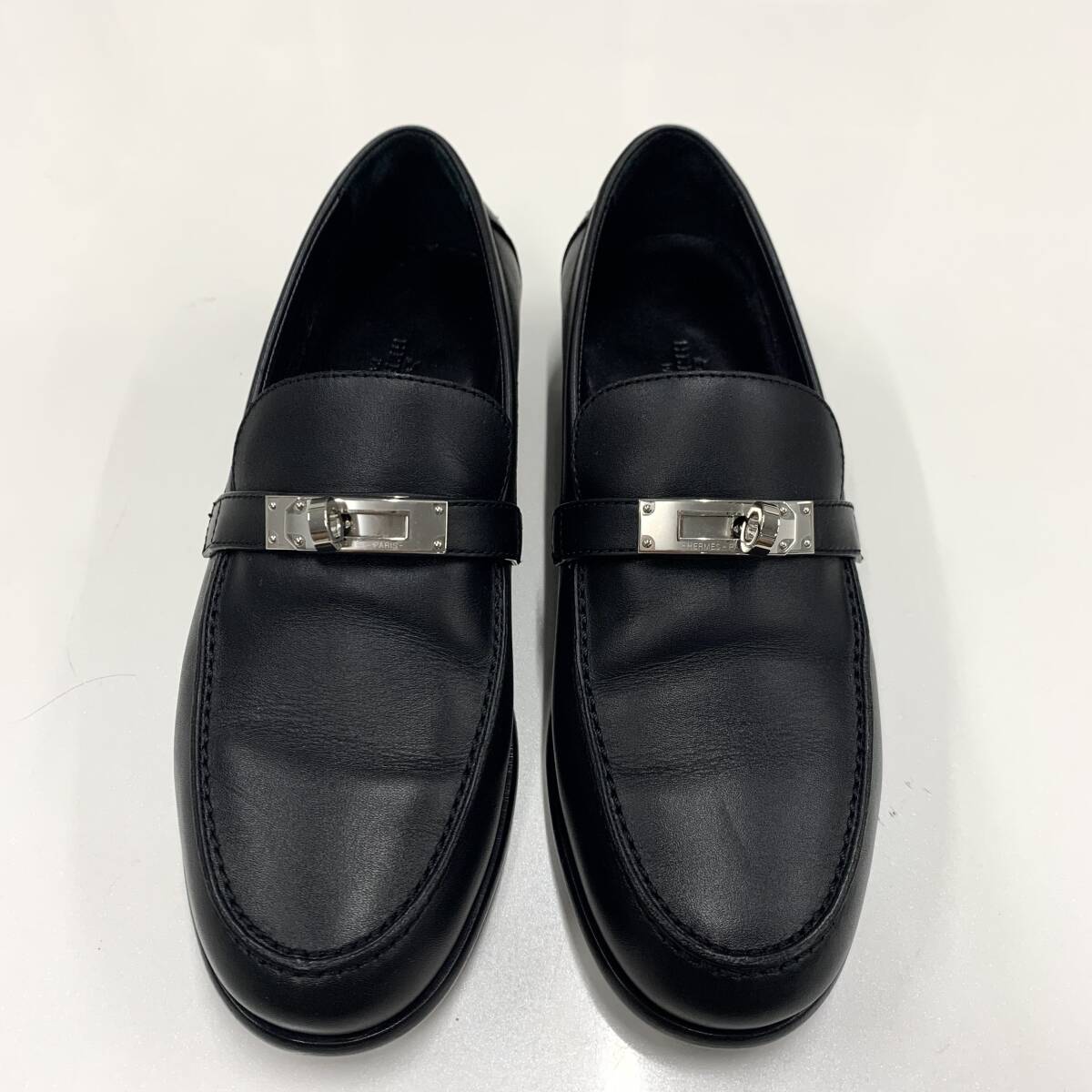 M10355 エルメス デスタン レザー ケリー金具 ローファー M10355 エルメス デスタン レザー ケリー金具 ローファー