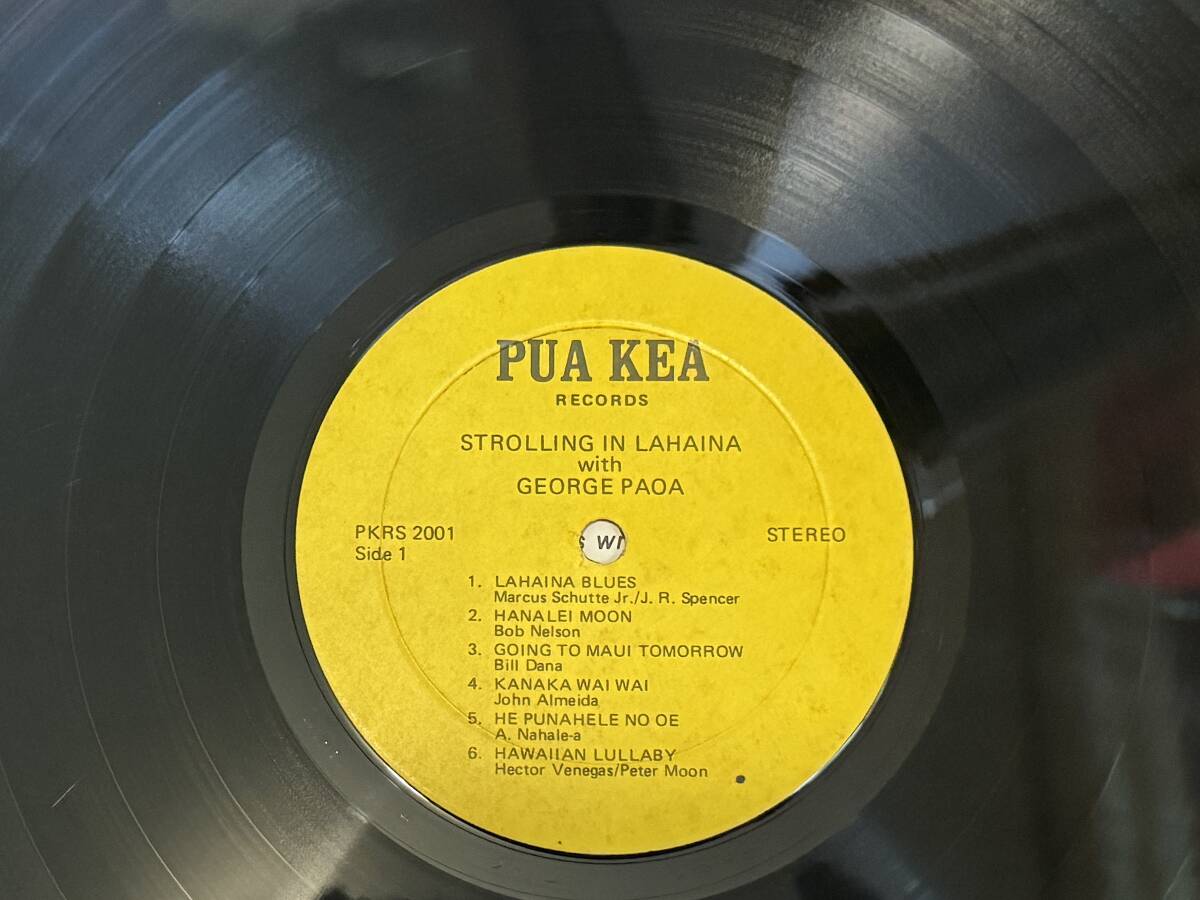Jazz Hawaii PIano LP George Paoa/Strolling in Lahaina With George Paoa Гаваи запись 