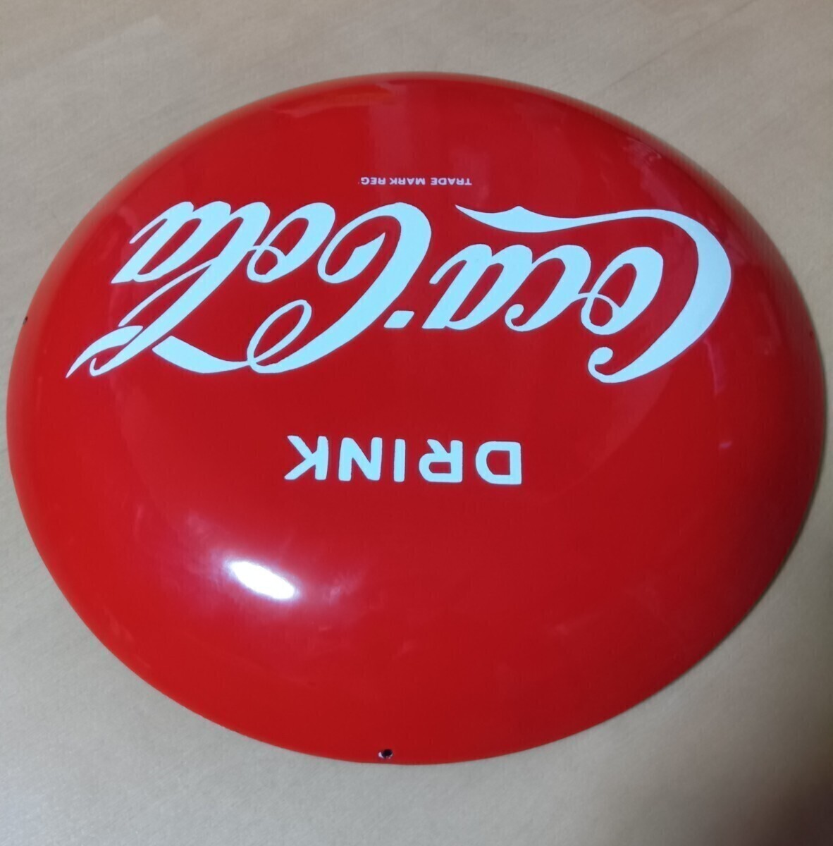 コカ・コーラ ホーロー看板 Coca-Cola 琺瑯丸看板 ボタンサイン コカ・コーラ ホーロー看板 Coca-Cola 琺瑯丸看板 ボタンサイン
