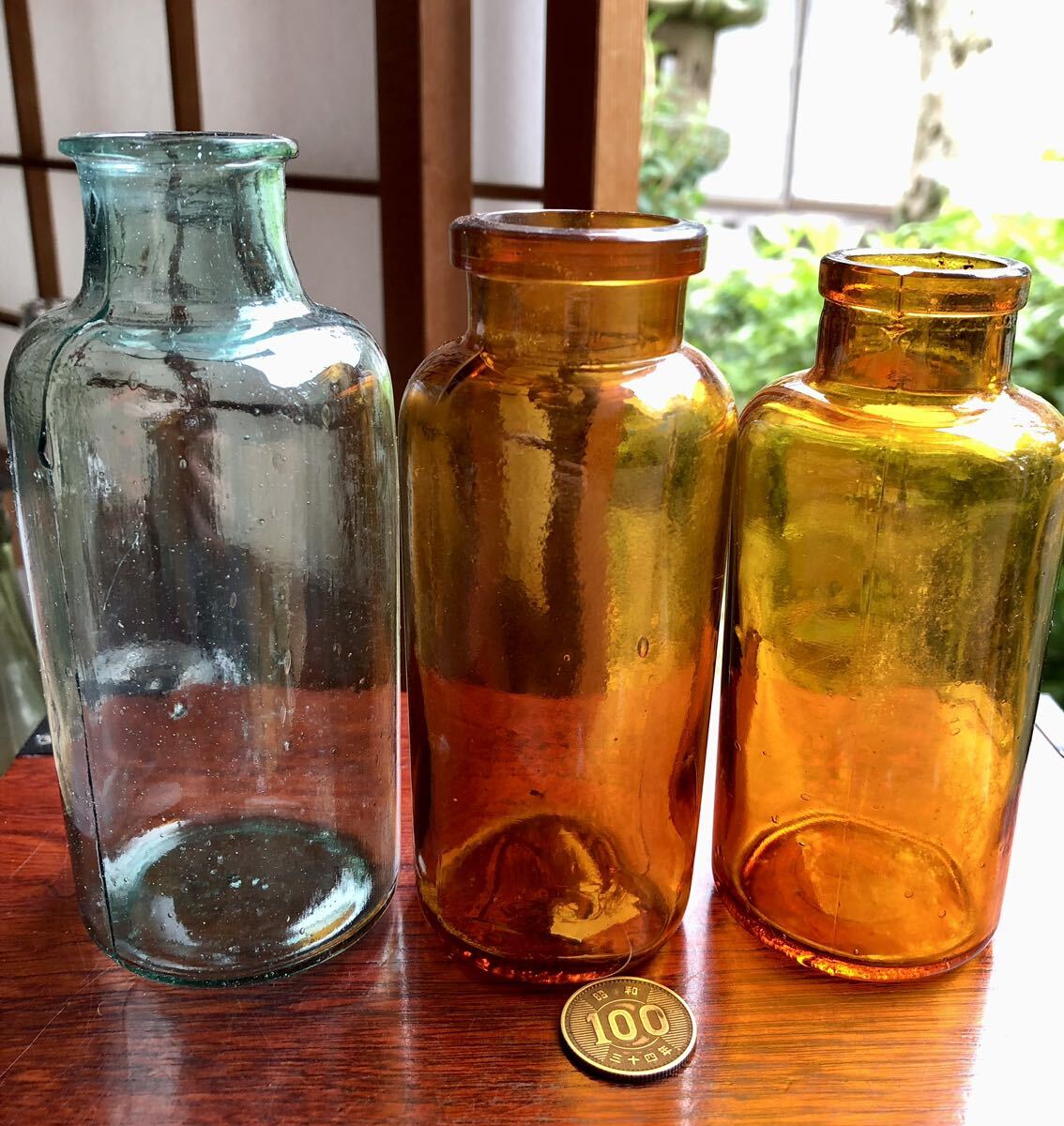 レトロ ガラス瓶 薬品瓶 昭和 花器 ドライフラワー ヴィンテージ レトロ ガラス瓶 薬品瓶 昭和 花器 ドライフラワー ヴィンテージ