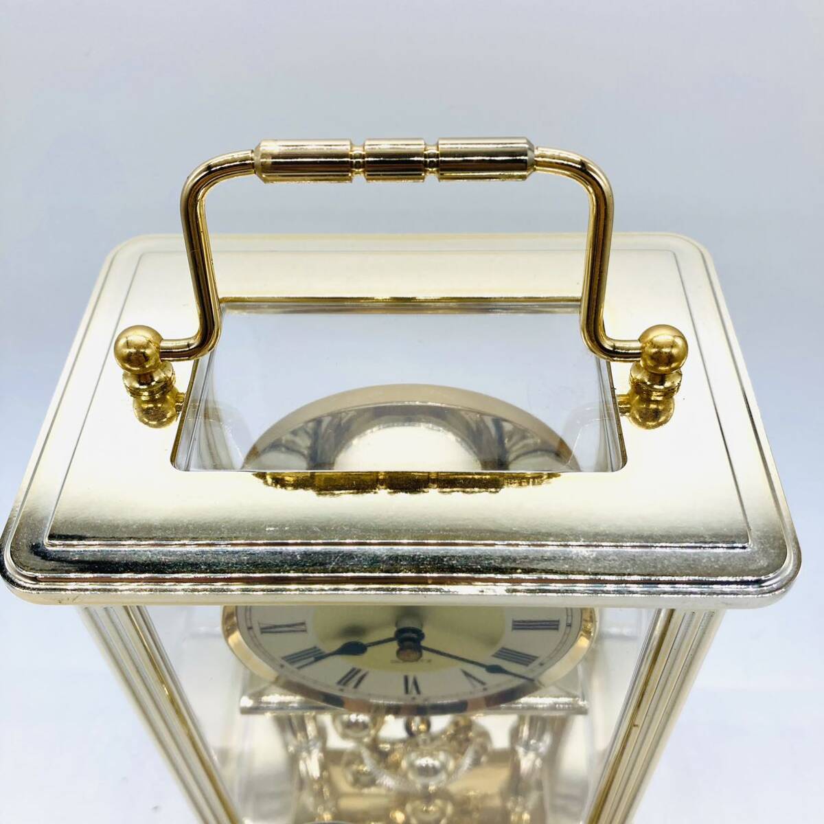 長期保管品】SEIKO セイコー クオーツ 置時計 QZ 411G ゴールド 長期保管品】SEIKO セイコー クオーツ 置時計 QZ 411G ゴールド