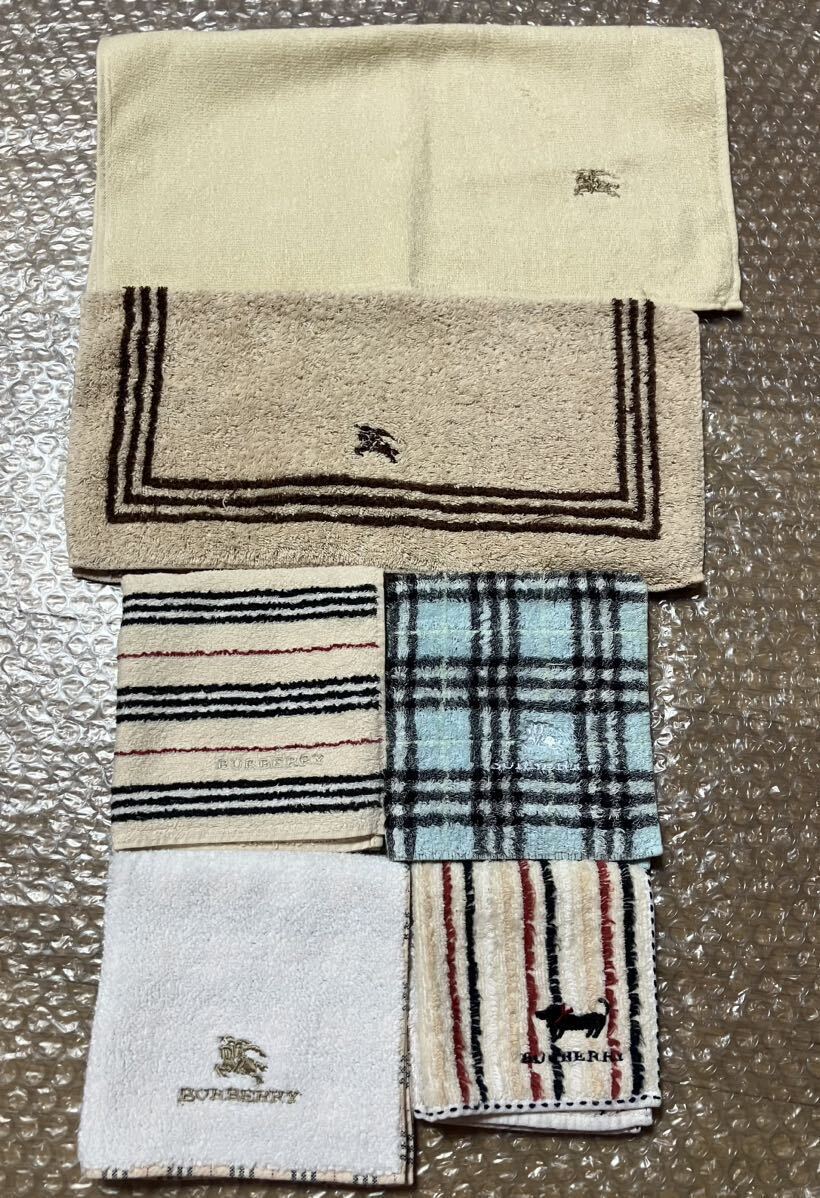 BURBERRY タオルハンカチ 6枚 300円〜BURBERRY バーバリー タオルハンカチ6枚