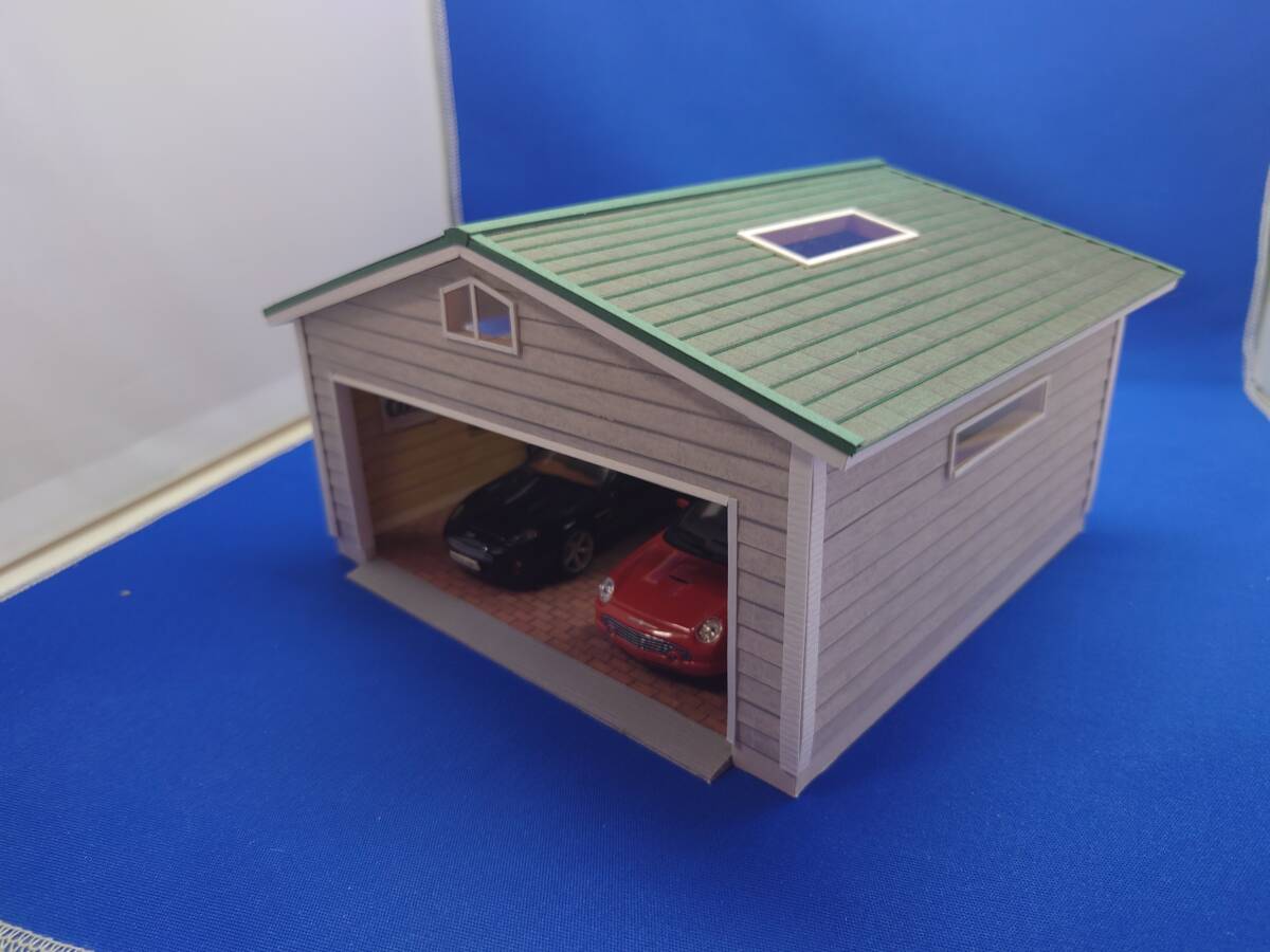 ミニカー用建築模型07 スケール1/43アメリカンスタイルガレージ ミニカー用建築模型07 スケール1/43アメリカンスタイルガレージ
