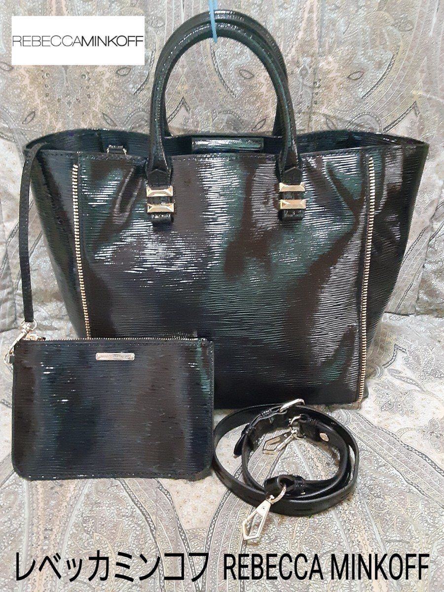 レベッカミンコフ REBECCA MINKOFF ハンドバッグ - レザー 黒 レベッカミンコフ REBECCA MINKOFF ハンドバッグ - レザー 黒