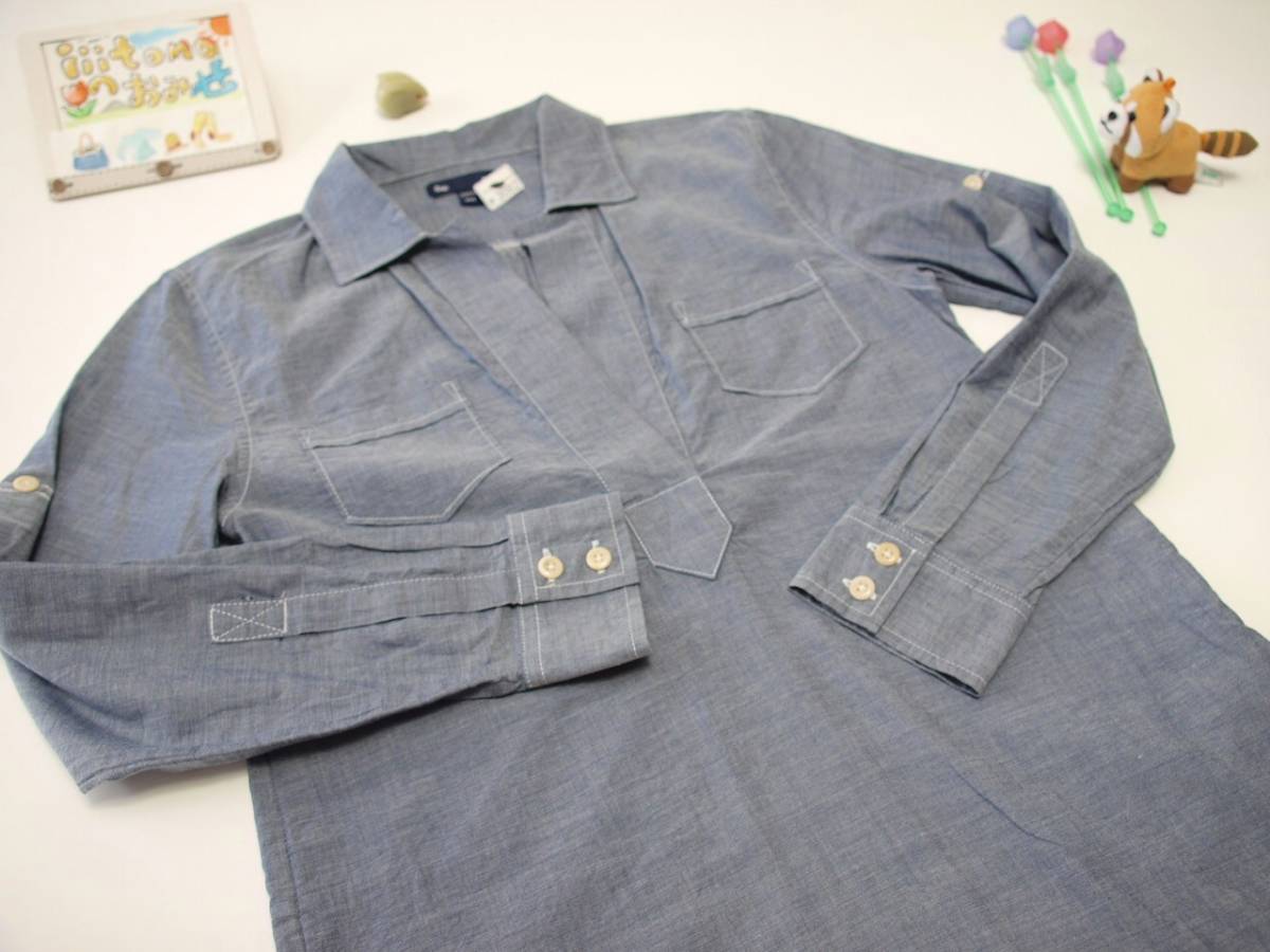 ♪服3082♪ レディース　長袖　シャツ(ブラウス) Gap ギャップ サイズXXS Used ～iiitomo～_画像6