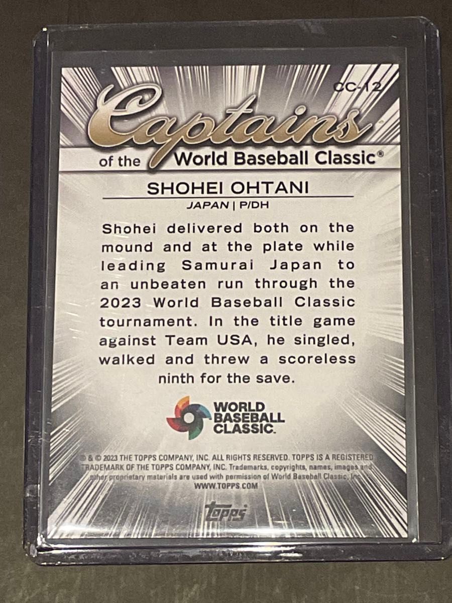 大谷翔平 インサート カード 2023 Topps World Baseball Classic 大谷翔平 インサート カード 2023 Topps World Baseball Classic