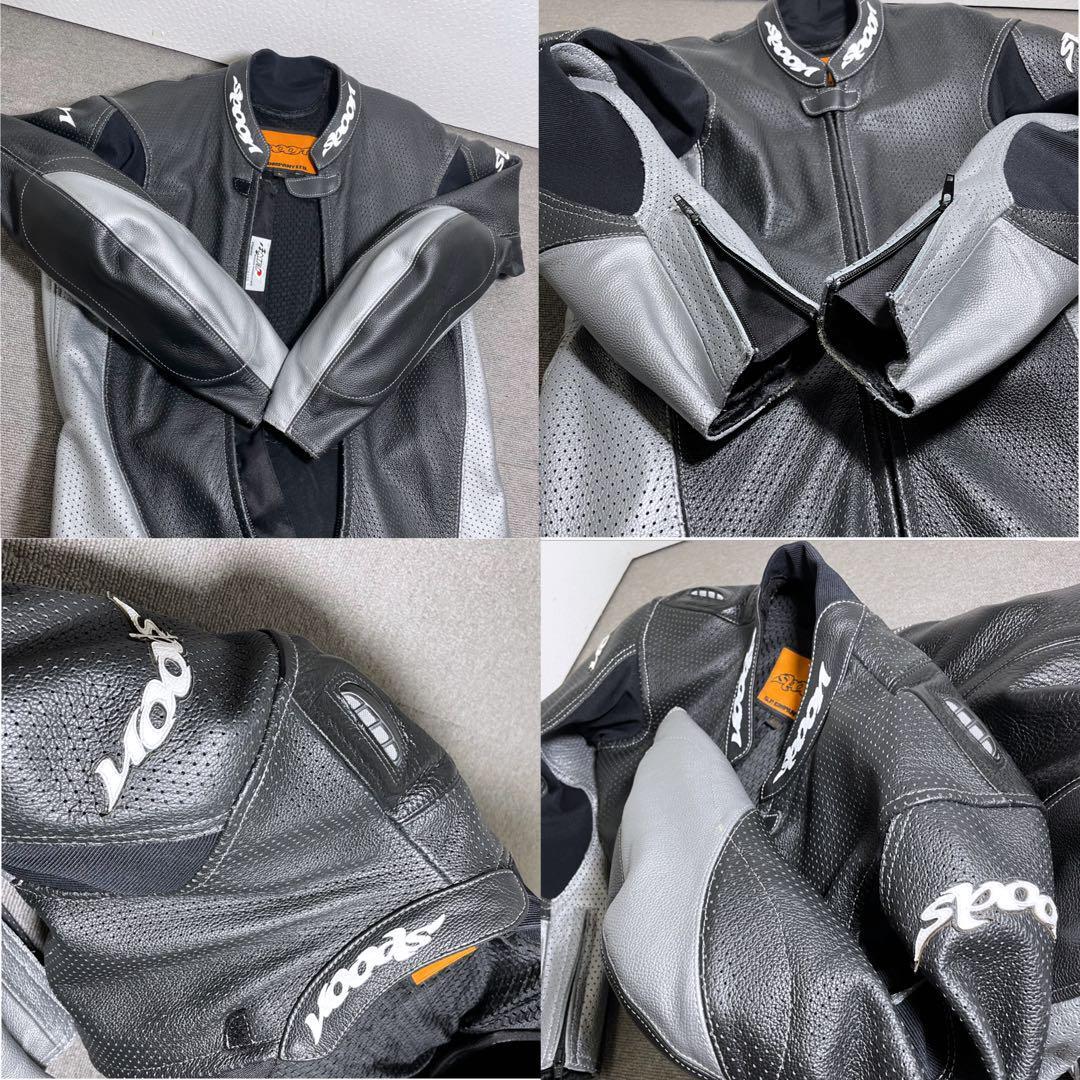 SPOON スプーン レーシングスーツ L 革ツナギ レザースーツ MFJ SPOON スプーン レーシングスーツ L 革ツナギ レザースーツ MFJ