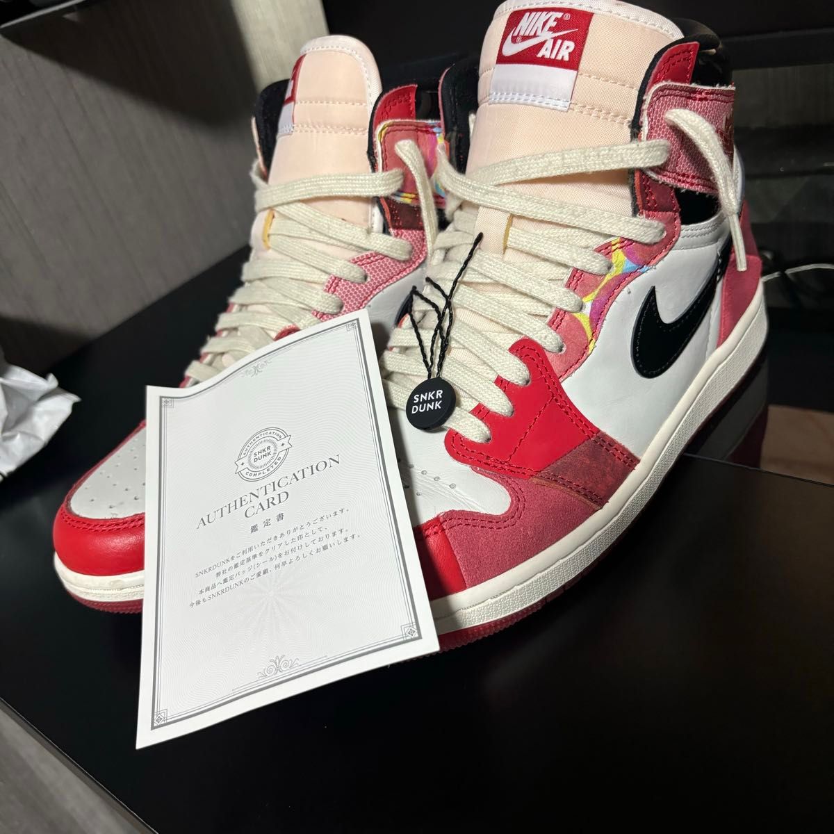 スニダン鑑定書付き NIKE AIR JORDAN 1 HIGH OG スパイダーマン スニダン鑑定書付き NIKE AIR JORDAN 1 HIGH OG スパイダーマン