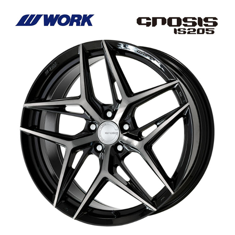 送料無料 ワーク GNOSIS IS205 8.5J-20 +38 5H-114.3 (20インチ) 5H114.3 8.5J+38【2本セット 新品】