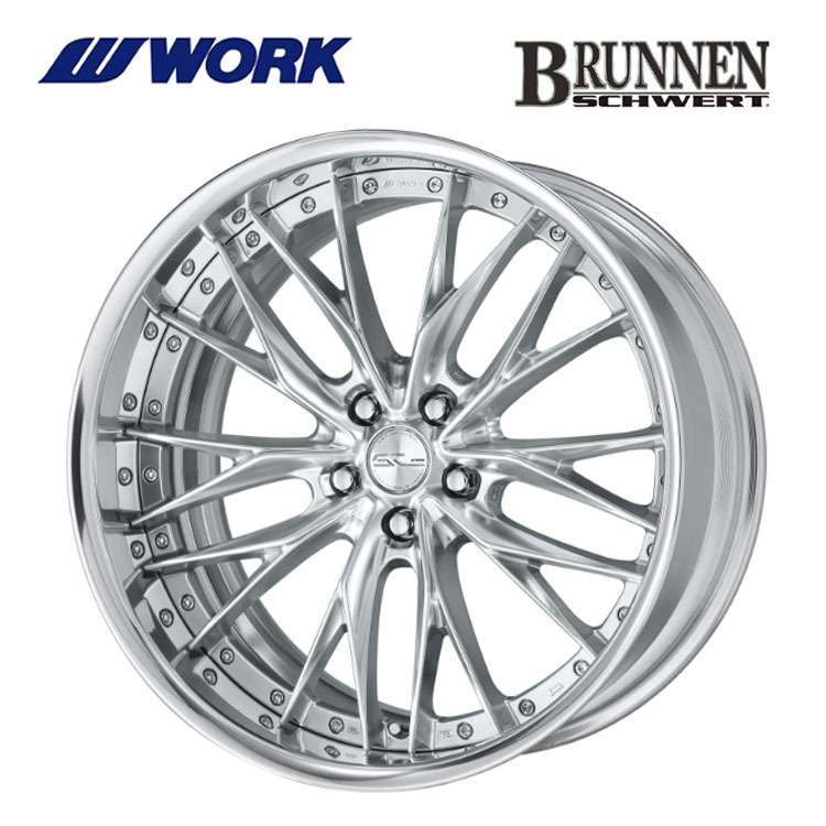 送料無料 ワーク SCHWERT BRUNNEN FULL REVERSE BIG CALIPER Rdisk 9J-21 +34~0 5H-114.3 (21インチ) 5H114.3 9J+34~0【4本セット 新品】
