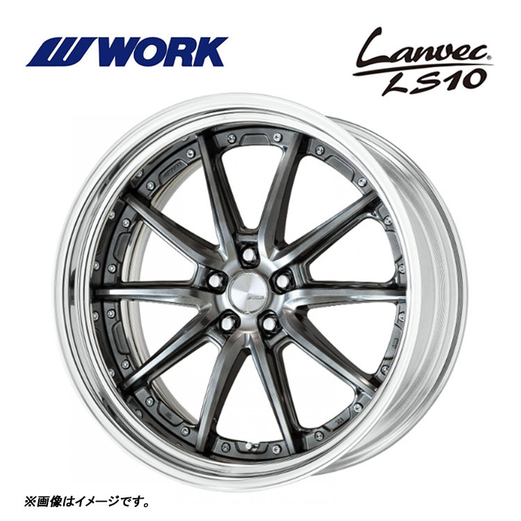 送料無料 ワーク Lanvec LS10 STEP RIM DEEP RIM Odisk 11.5J-19 +85~-25 5H-100 (19インチ) 5H100 11.5J+85~-25【2本セット 新品】
