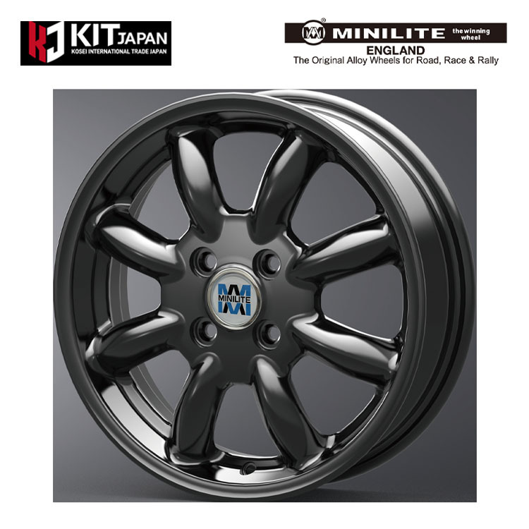 送料無料 コーセイ MINILITE 5J-14 +40 4H-100 (14インチ) 4H100 5J+40【2本セット 新品】