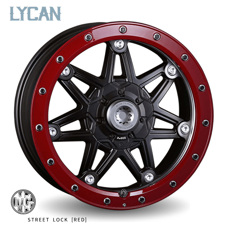 送料無料 クリムソン MG LYCAN 8J-17 +0 6H-139.7 (17インチ) 6H139.7 8J+0【1本単品 新品】