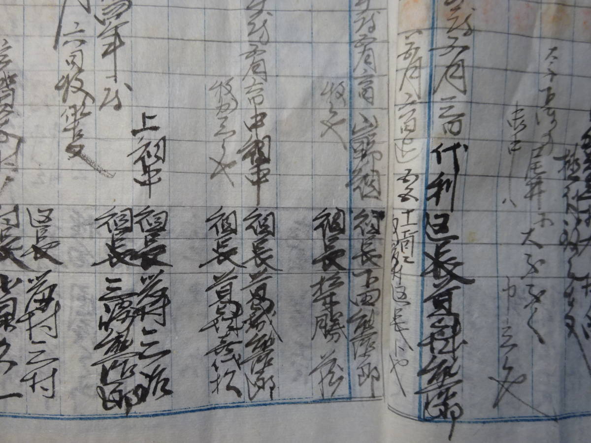（９）ご覧のような大和国（奈良県）宇陀郡から出た明治時代の古文書です。ちょっと内容不明です。汚れ、痛みあります。