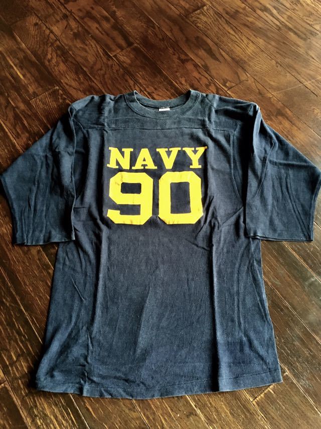 希少 80 S Champion Navy 90 チャンピオン Usa製 フットボールtシャツ ミリタリー Vintage ビンテージ ランタグ バータグusma Usafa Akom Ebuyjp