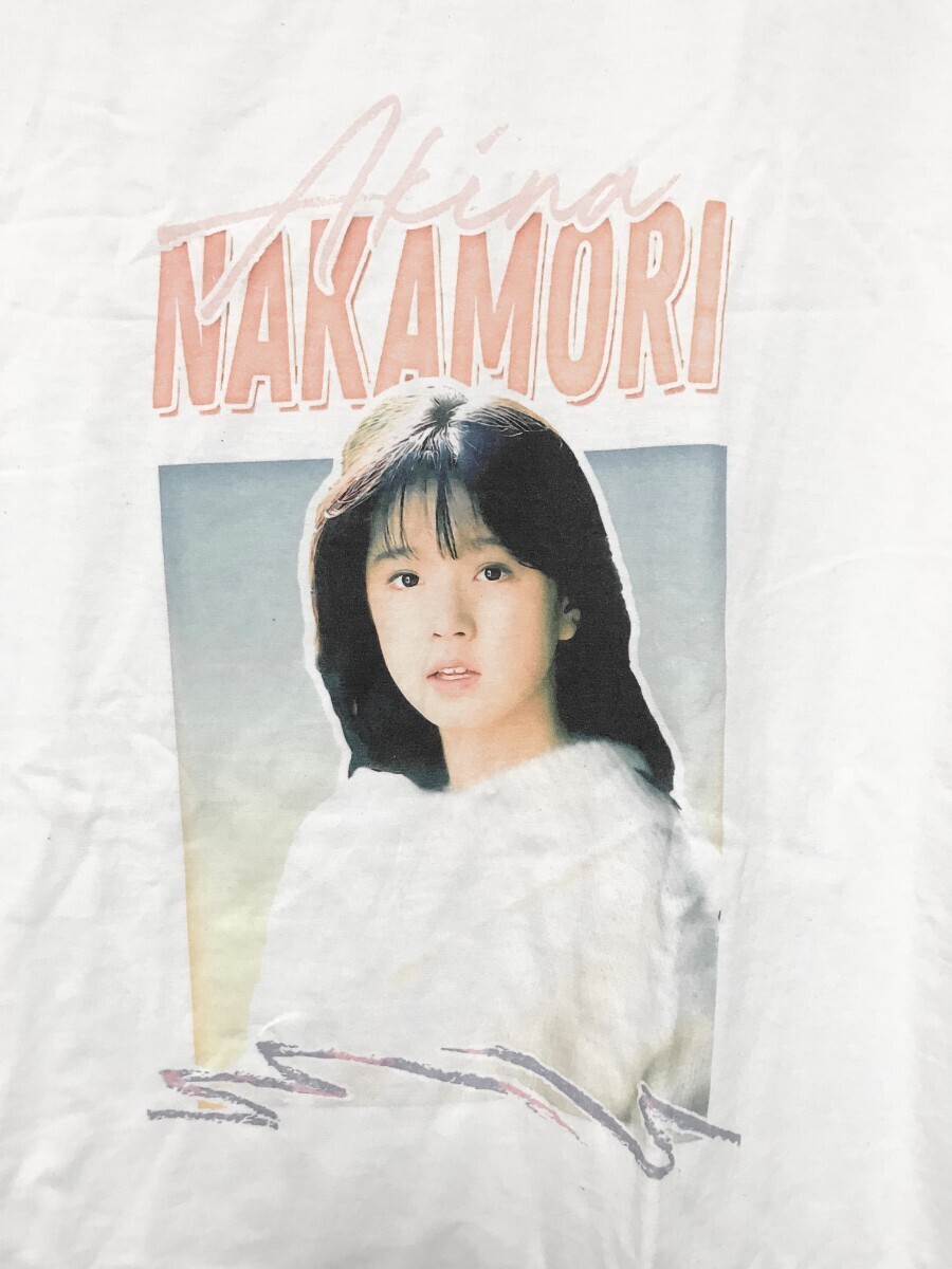 Akina Nakamori 中森明菜 ラップTシャツ 希少 ホワイト 白色 80 Akina Nakamori 中森明菜 ラップTシャツ 希少 ホワイト 白色 80