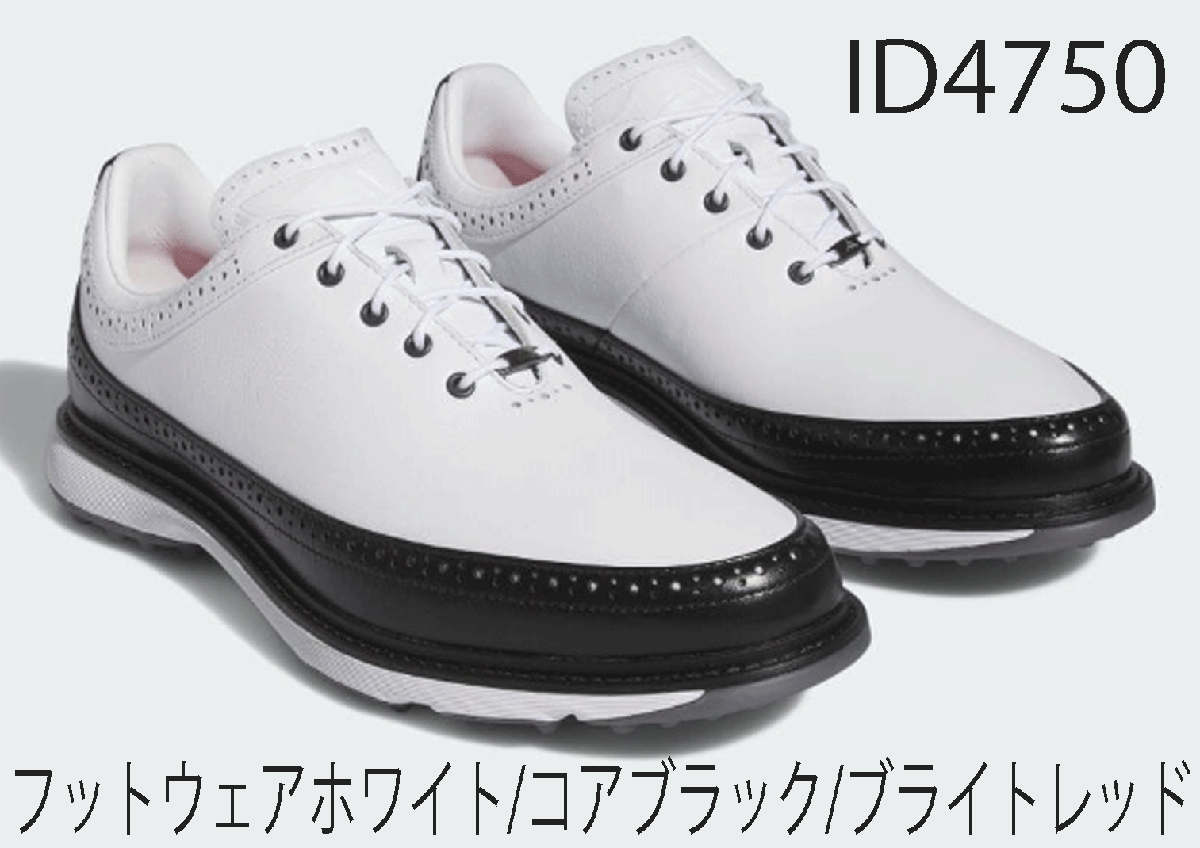 【SEAL限定商品】 新品■アディダス■2023.8■MC80 スパイクレス■ID4750■ホワイト/コアブラック/ブライトレッド■28.0CM■防水天然皮革アッパー 28.0cm