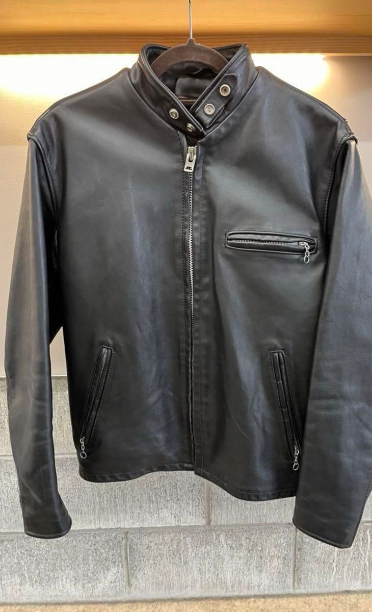 美品 Schott ショット シングルライダース 裏ボア レザージャケット 40 schott ショット シングルライダース 裏ボアインナー付き サイズ