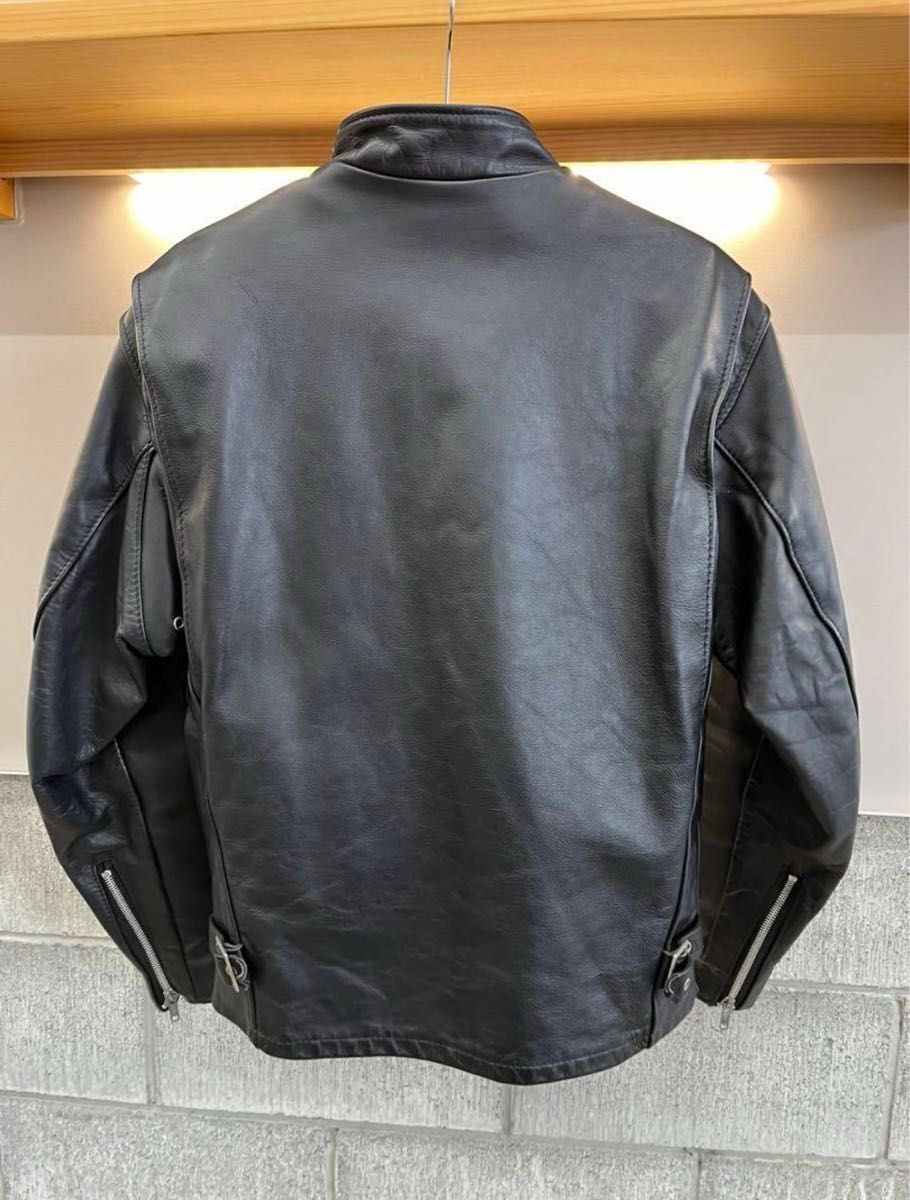 美品 Schott ショット シングルライダース 裏ボア レザージャケット 40 schott ショット シングルライダース 裏ボアインナー付き サイズ