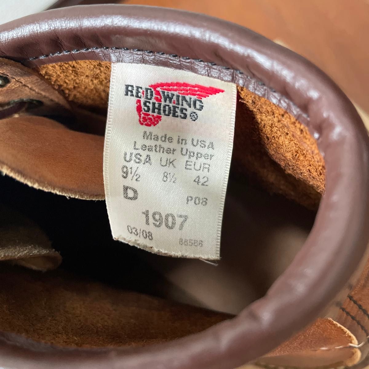 良品9 5D08年】レッドウィング1907 カッパー「ラフ&タフ」 RED 良品9 5D08年】レッドウィング1907 カッパー「ラフ&タフ」 RED