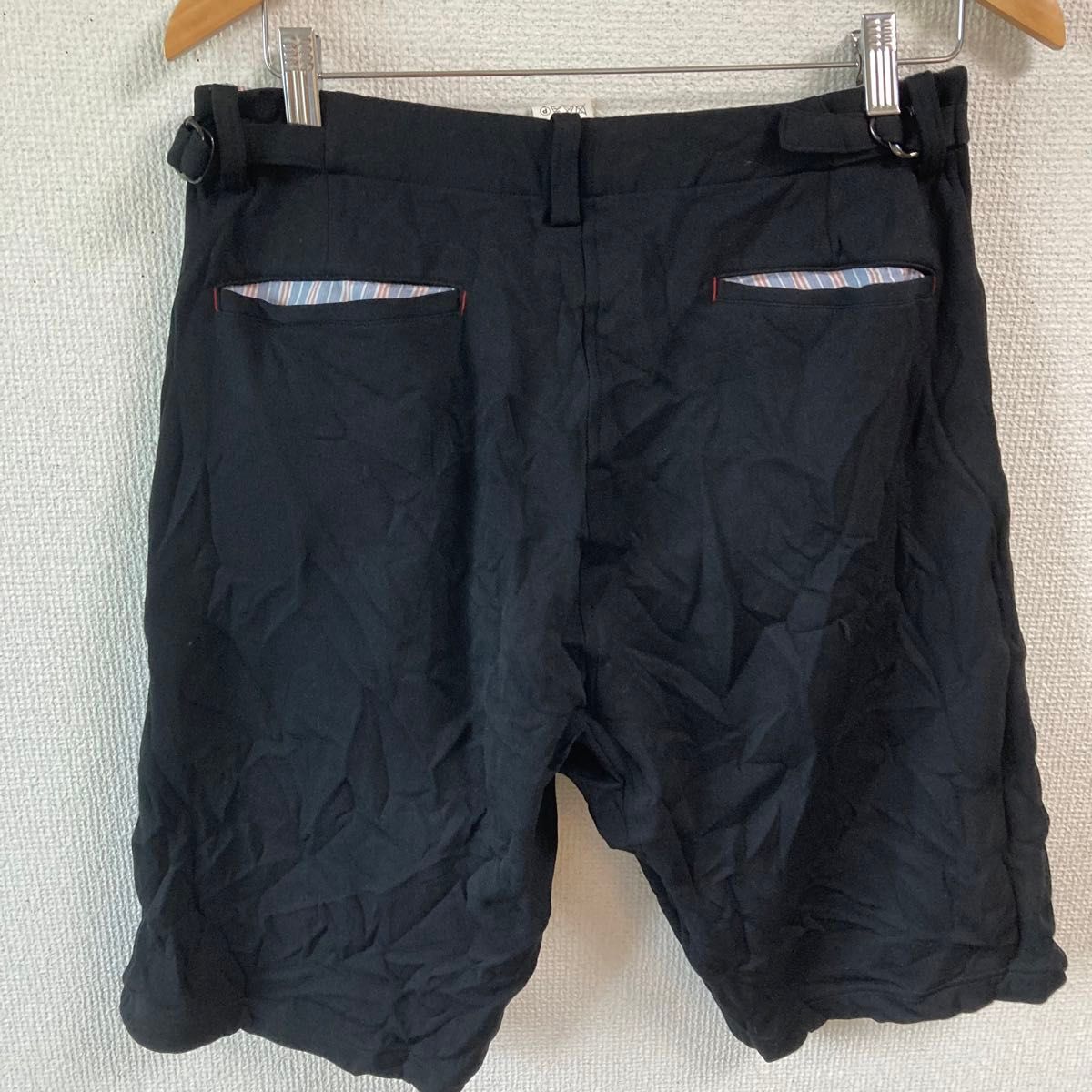 レア Y's ワイズ シワ加工切り替えハーフパンツ 2 ヨウジ レア Y's ワイズ シワ加工切り替えハーフパンツ 2 ヨウジ