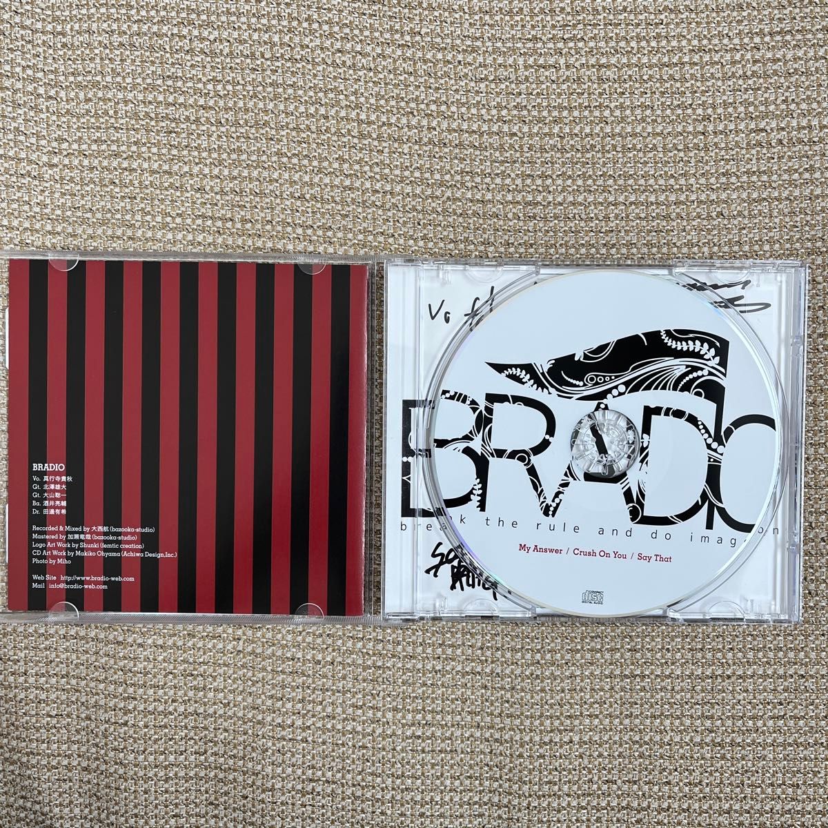 サイン入りCD】廃盤 BRADIO 「My Answer」|Yahoo!フリマ(旧 サイン入りCD】廃盤 BRADIO 「My Answer」|Yahoo!フリマ(旧